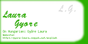 laura gyore business card